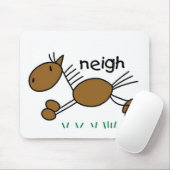 棒の姿の馬 マウスパッド (マウス)