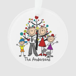 棒の姿は男の子の女の子猫のアクリルのオーナメントを育てます オーナメント