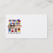 棒の姿は自閉症の認識度をからかいます 名刺 (裏面)