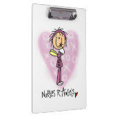 棒の姿はRの天使のクリップボードを看護します クリップボード (右)