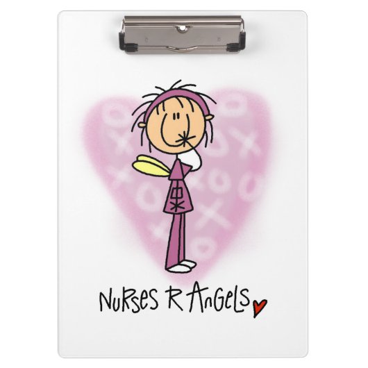 棒の姿はRの天使のクリップボードを看護します クリップボード (正面)