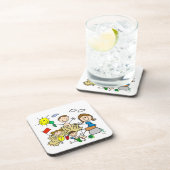 棒の姿家族のビーチのおもしろい コースター (右側)