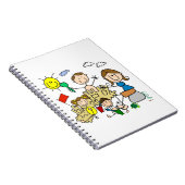 棒の姿家族のビーチのおもしろい ノートブック (右側)