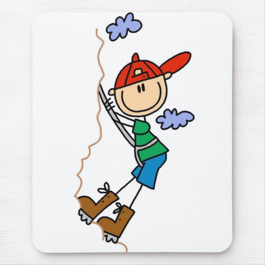 棒の姿山の登山のTシャツおよびギフト マウスパッド (正面)