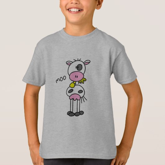 棒の姿牛Tシャツおよびギフト Tシャツ (正面)