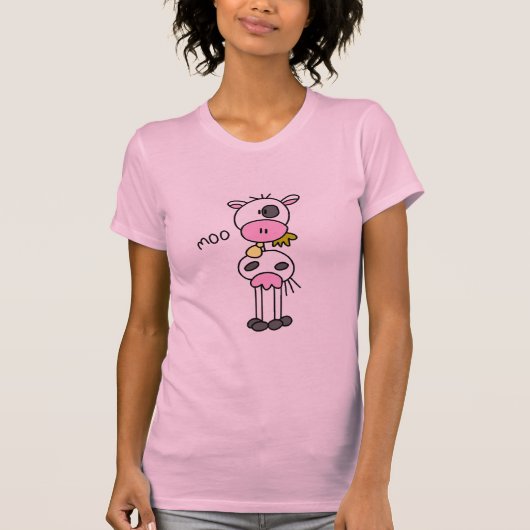 棒の姿牛Tシャツおよびギフト Tシャツ (正面)