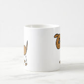 棒の姿犬のマグ コーヒーマグカップ (中央)