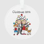 棒の姿親、男の子は、アクリルのオーナメントの後をつけます オーナメント (裏面)