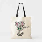 棒の姿象のTシャツおよびギフト トートバッグ (正面)