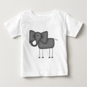 棒の姿象のTシャツおよびギフト ベビーTシャツ