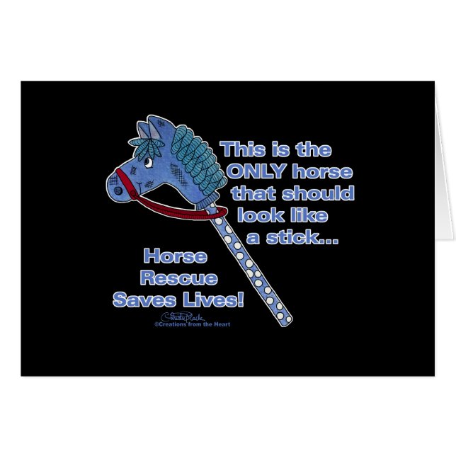 棒の馬 (正面横)