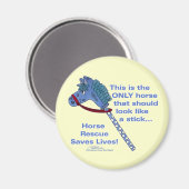 棒の馬 マグネット (正面/裏面)