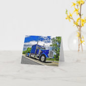 棒のPeterbilt 359のメッセージカード カード (黄色い花)