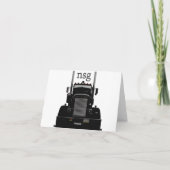 棒のPeterbilt 359のメッセージカード カード (裏面)