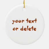 棒のTaikoのドラム日本のなドラムをたたくことを保持する手 セラミックオーナメント (裏面)