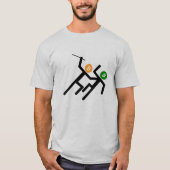 棒はドル対暗号Bitcoinを計算します Tシャツ (正面)