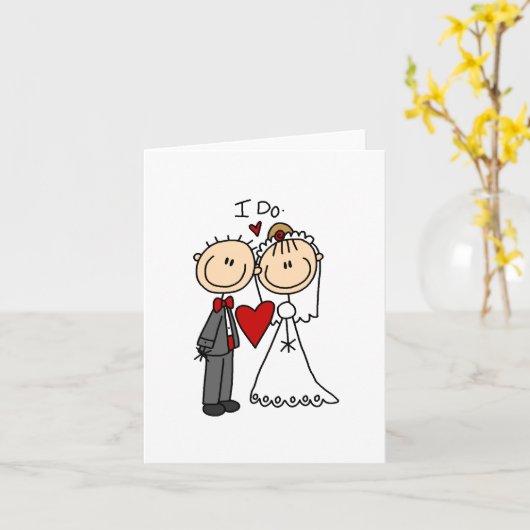 棒は結婚式のメッセージカードを計算します カード (黄色い花)