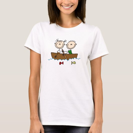 棒は船遊びの休暇のワイシャツを計算します Tシャツ (正面)