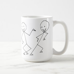 棒は踊りを計算します コーヒーマグカップ