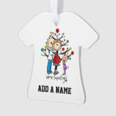 棒はExpectant親女の子を計算します オーナメント (正面)