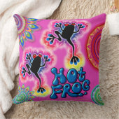 棒ほサイケデリックう熱い蛙 クッション (ブランケット)