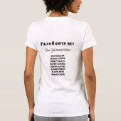 棒を持って下さい、走行します Tシャツ (裏面)