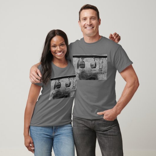 棒を運転して下さい(白黒) Tシャツ (ユニセックス)