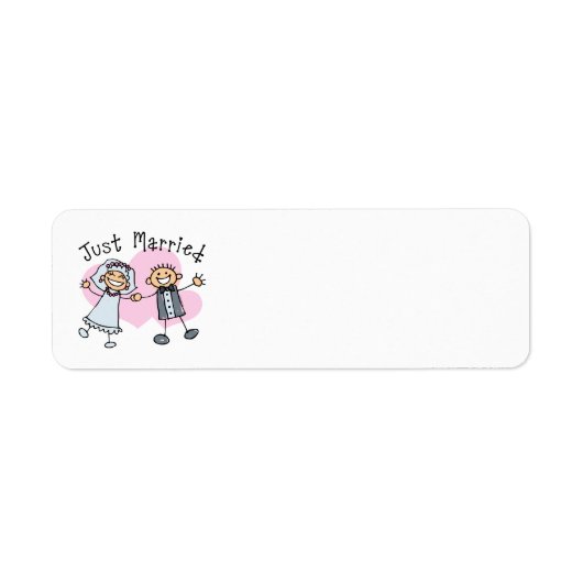棒人間たちたった今結婚しました ラベル (正面)