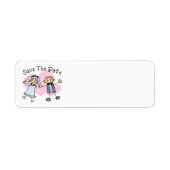 棒人間たち日付の保存 ラベル (正面)