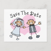 棒人間たち日付の保存 案内ポストカード (正面)