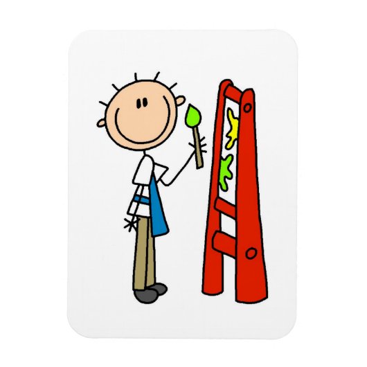 棒人間アーティスト マグネット (縦)