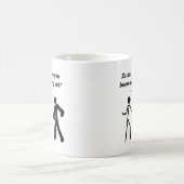 棒人間エクササイズの面白いマグカップ コーヒーマグカップ (中央)
