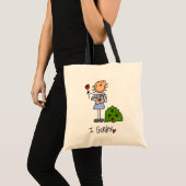棒人間ガーデニング トートバッグ (正面(商品))