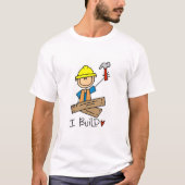棒人間大工Tシャツ Tシャツ (正面)