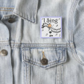 棒人間娘 I Sing Tシャツ&ギフト 缶バッジ (インサイチュ)