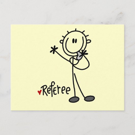 棒人間審判員Tシャツ&ギフト ポストカード (正面)