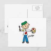 棒人間画家 ポストカード (正面/裏面)