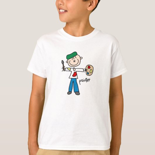 棒人間画家 Tシャツ (正面)