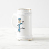 棒人間 ポストマン ビールジョッキ (正面左)