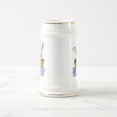 棒人間 女子 釣り ビールジョッキ (中央)