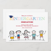 棒人間 招待状 (正面/裏面)