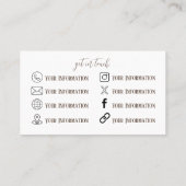 棒保乾燥フローラ名刺 名刺 (裏面)