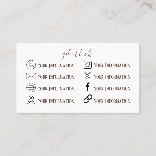 棒保乾燥フローラ名刺 名刺 (裏面)