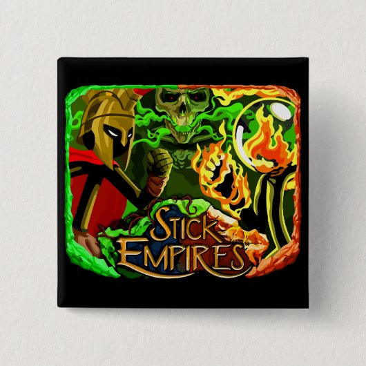 棒帝国- 3つの帝国 缶バッジ (正面)