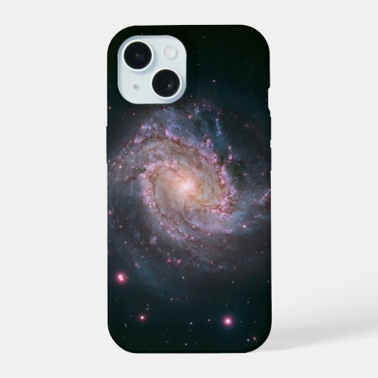 棒渦巻銀河メシエ83. 2 iPhone 15ケース (裏面)