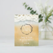 棒素朴とストリングライト日救付きはがき 案内ポストカード (スタンド正面)