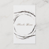 棒素朴小枝ブランチリースカスタムエレガント 名刺 (正面)