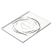 棒素朴小枝ブランチリースカスタムジャーナル ノートブック (左側)