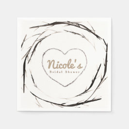 棒素朴小枝ブランチリースカスタムパーティー スタンダードカクテルナプキン