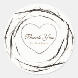 棒素朴小枝ブランチリースカスタム賛成 ラウンドシール